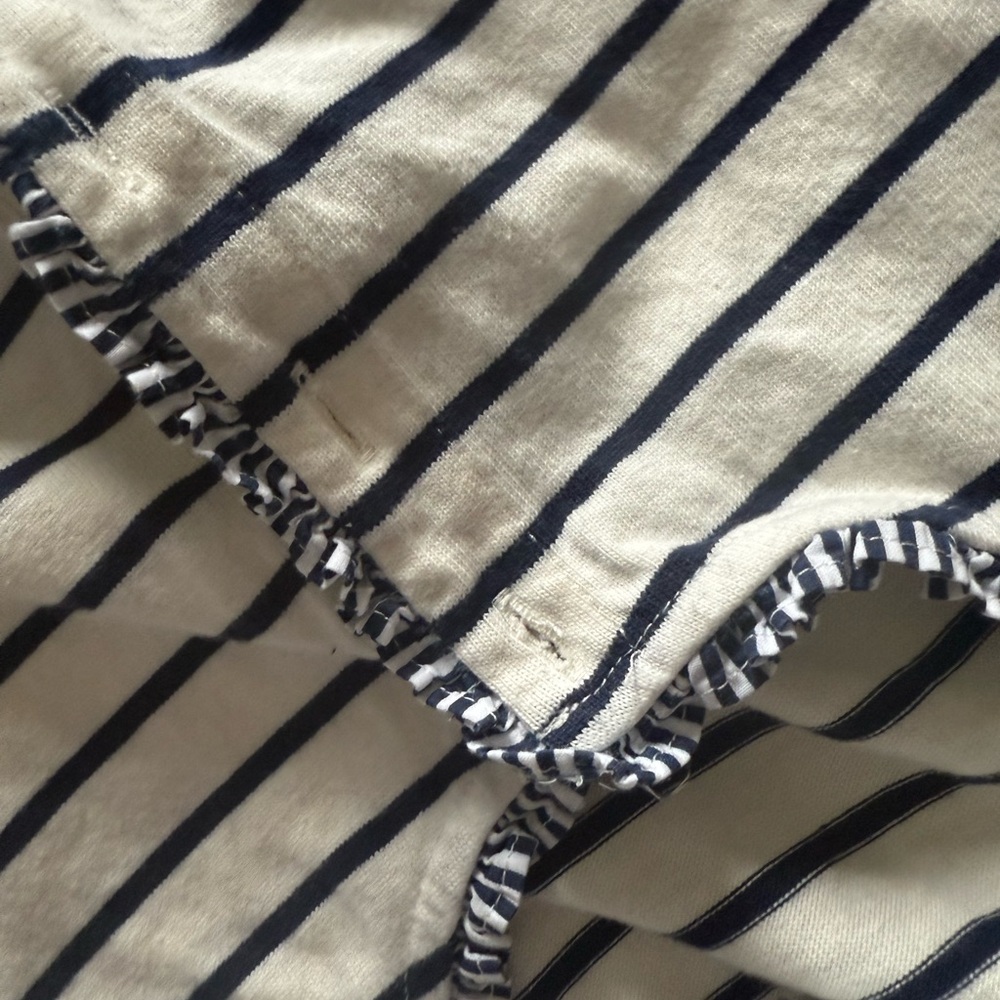 J. Crew‎ Navy and White Striped Top - Picture 5 of 6
